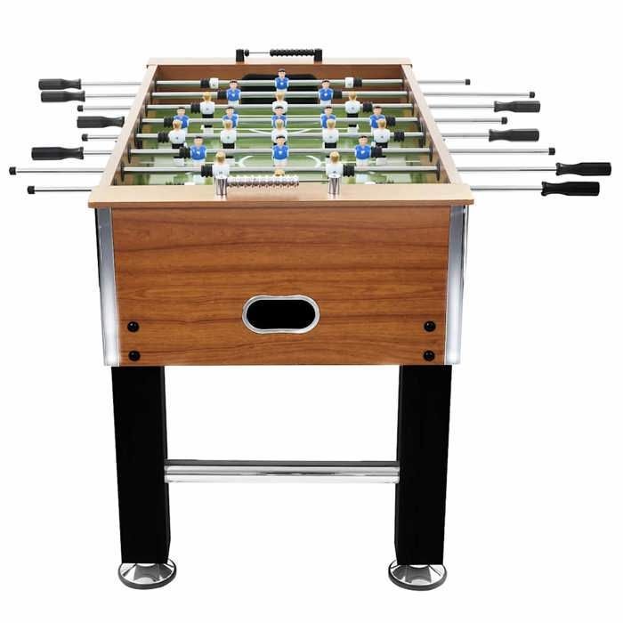 Foosball table - vidaXL - Steel - 140x74.5x87.5 cm - Light brown and black