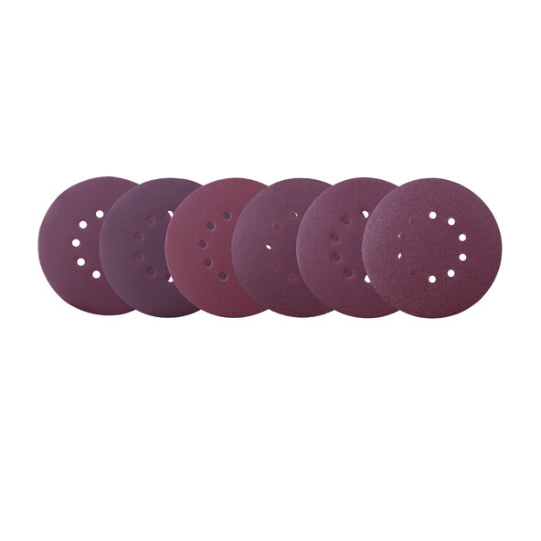 Schleifpapier, Ø 225 mm, K80 - K240, 12er Set