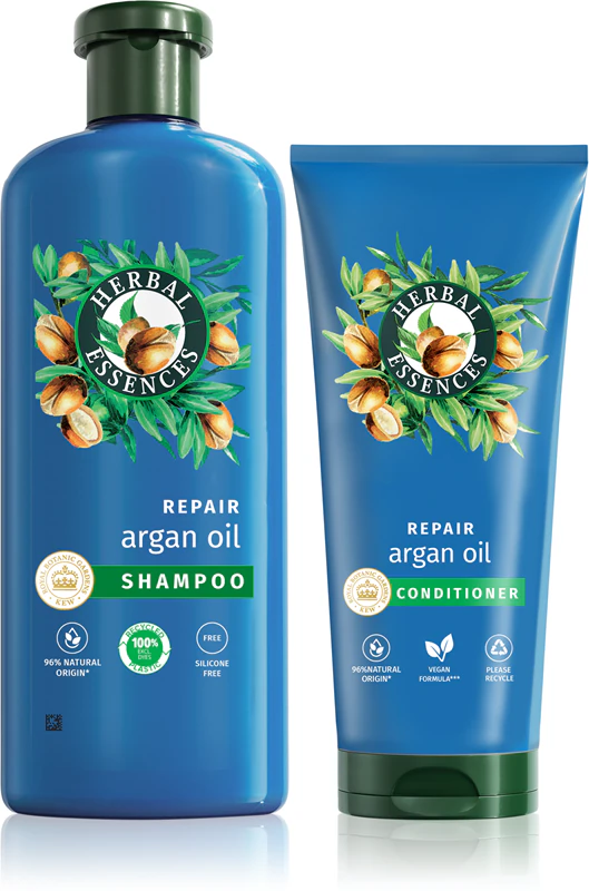 Kit Herbal Essences Argan Oil Repair Hidratante e Iluminador