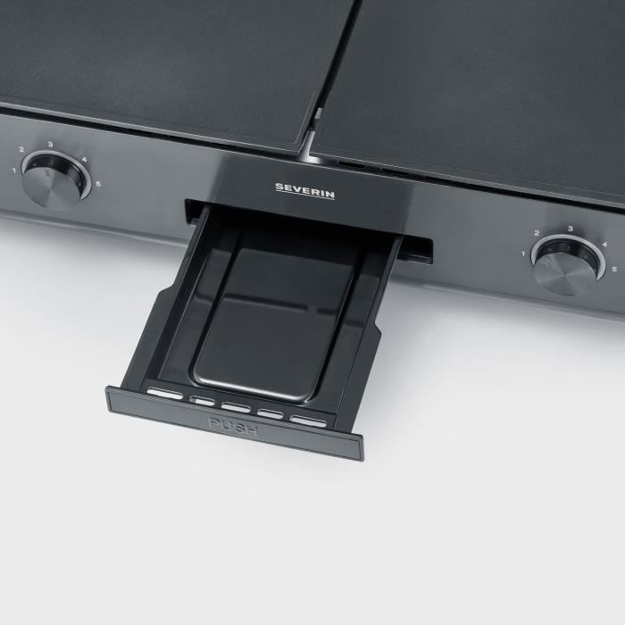 Plancha SEVERIN - PG8569 - Surface de cuisson 48x27cm - Revêtement céramique antiadhésif - 2200W