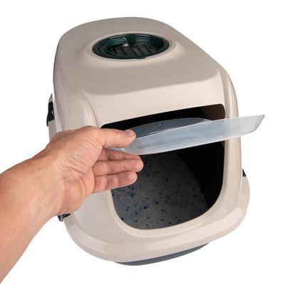 kooa Covered Cat Litter Tray - 90% recycled Plastic