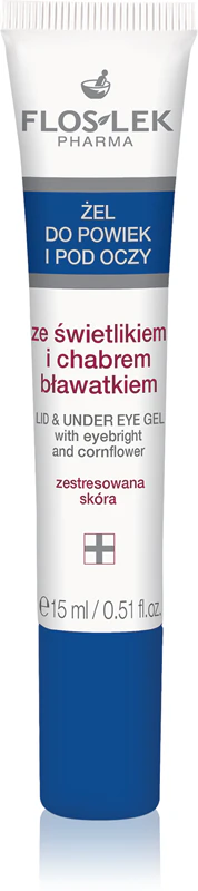 Očný gél FlosLek Pharma Eye Care s očným svetlíkom a nevädzou