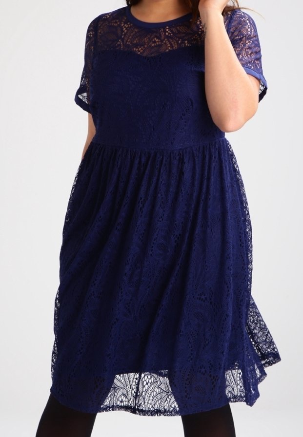 Robe Dorothy Perkins Curve Day - bleu foncé