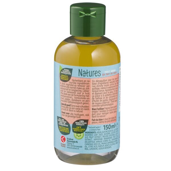 Kruidvat Natures dvofazno sredstvo za skidanje šminke s očiju 150 ml