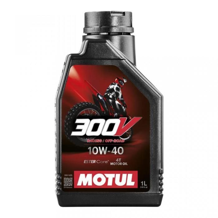 Óleo lubrificante para motocicletas Motul 300V Off Road Racing 10W40, lata de 1 litro, novo