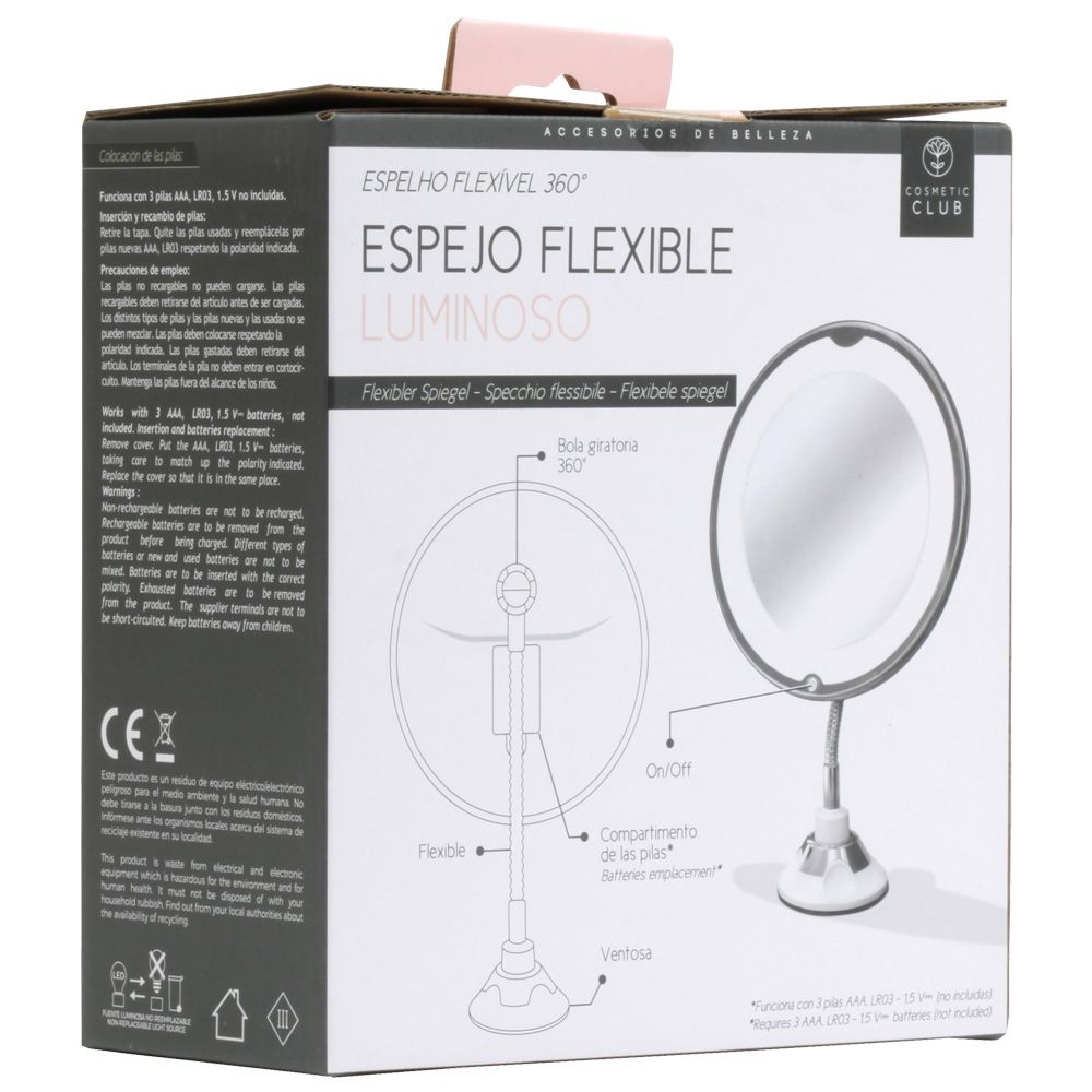 Flexibilné LED zrkadlo s prísavkou Náradie a príslušenstvo