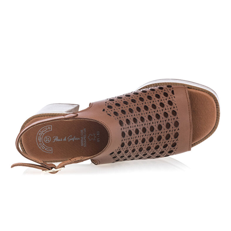 Brune sandaler / sko med åpen tå til dame