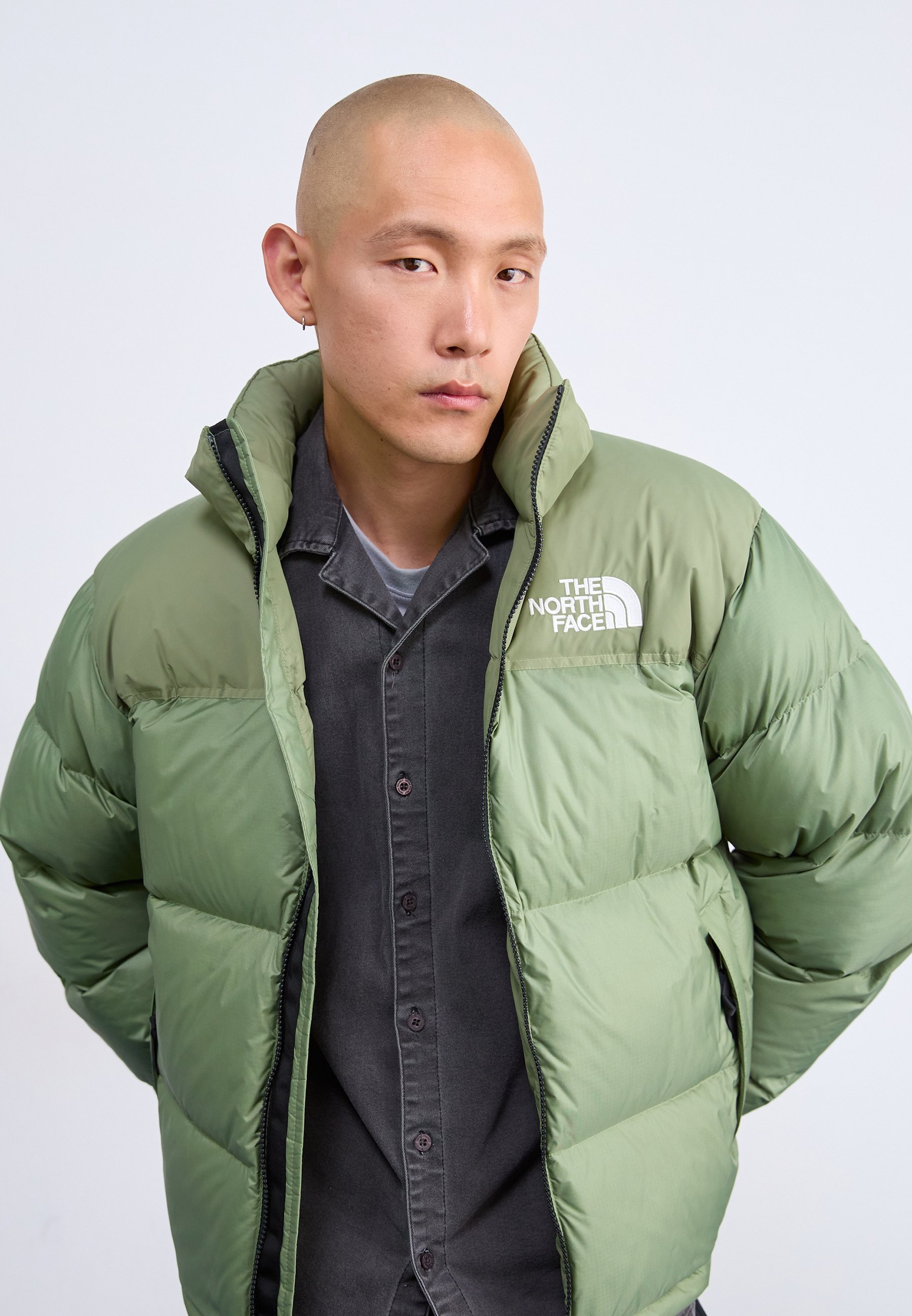The North Face RETRO NUPTSE JACKET - Donsjack - bark mist