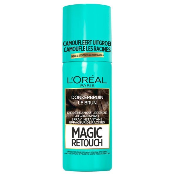 L'Oréal Paris Magic Retouch temno rjav sprej za korekcijo korenin 75 ml
