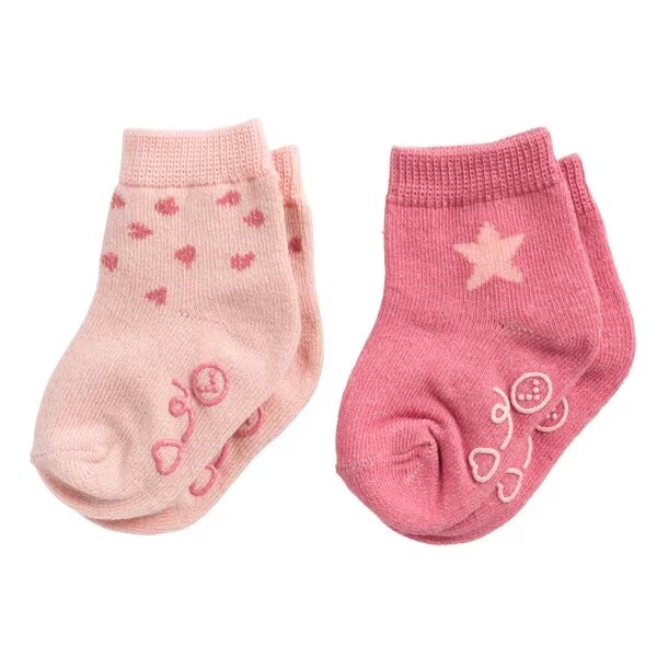 Kruidvat Babysokjes<br>roze, 0-6m, 2 páry