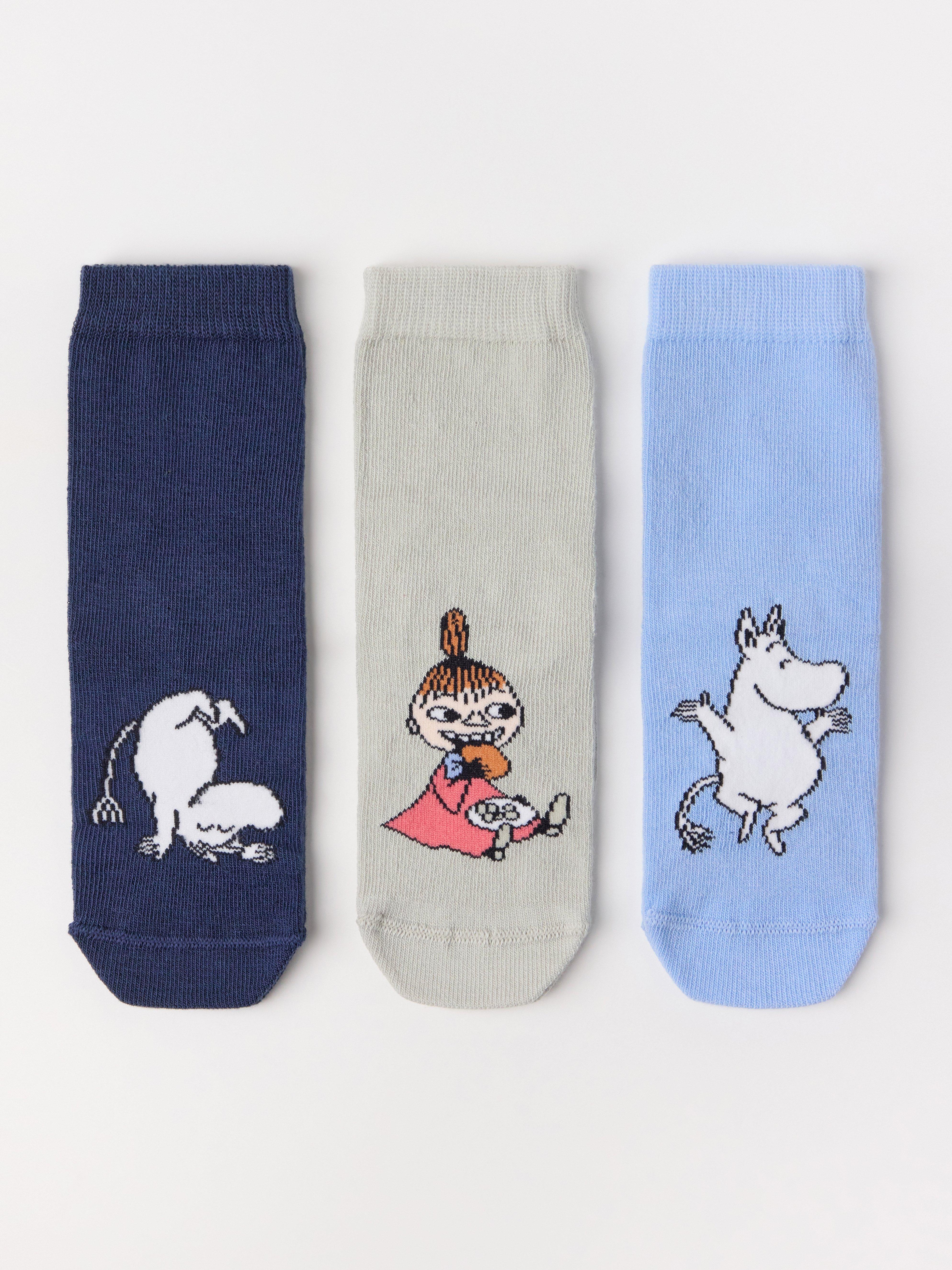 Paket od 3 Moomin čarape svijetloplave boje