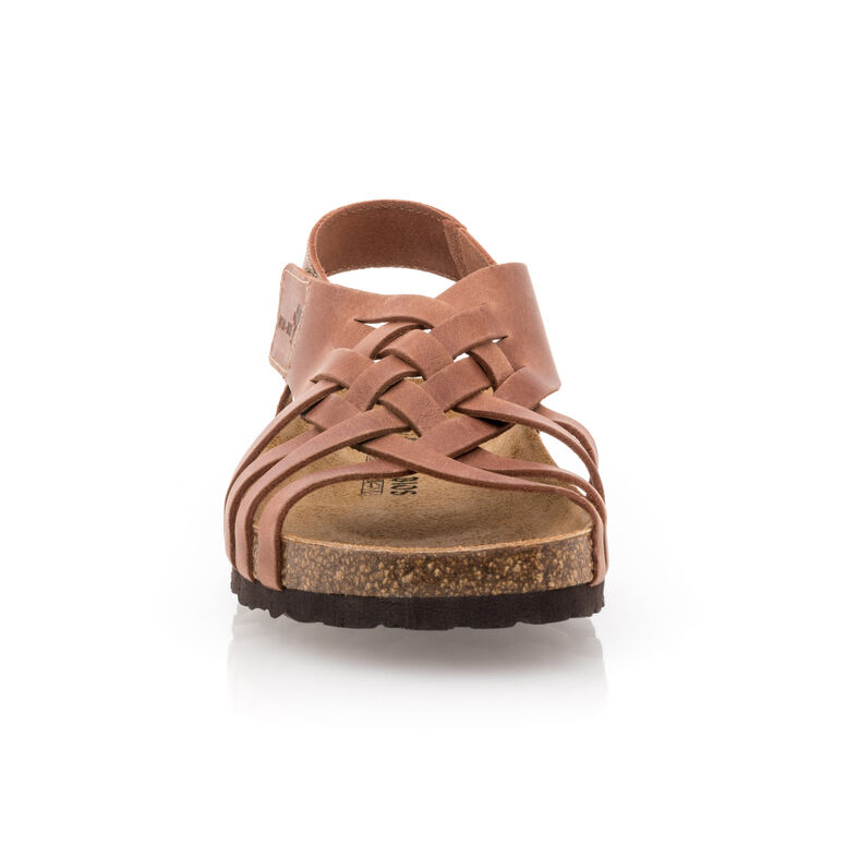 Sandalias marrones para mujer / Zapatos de punta abierta
