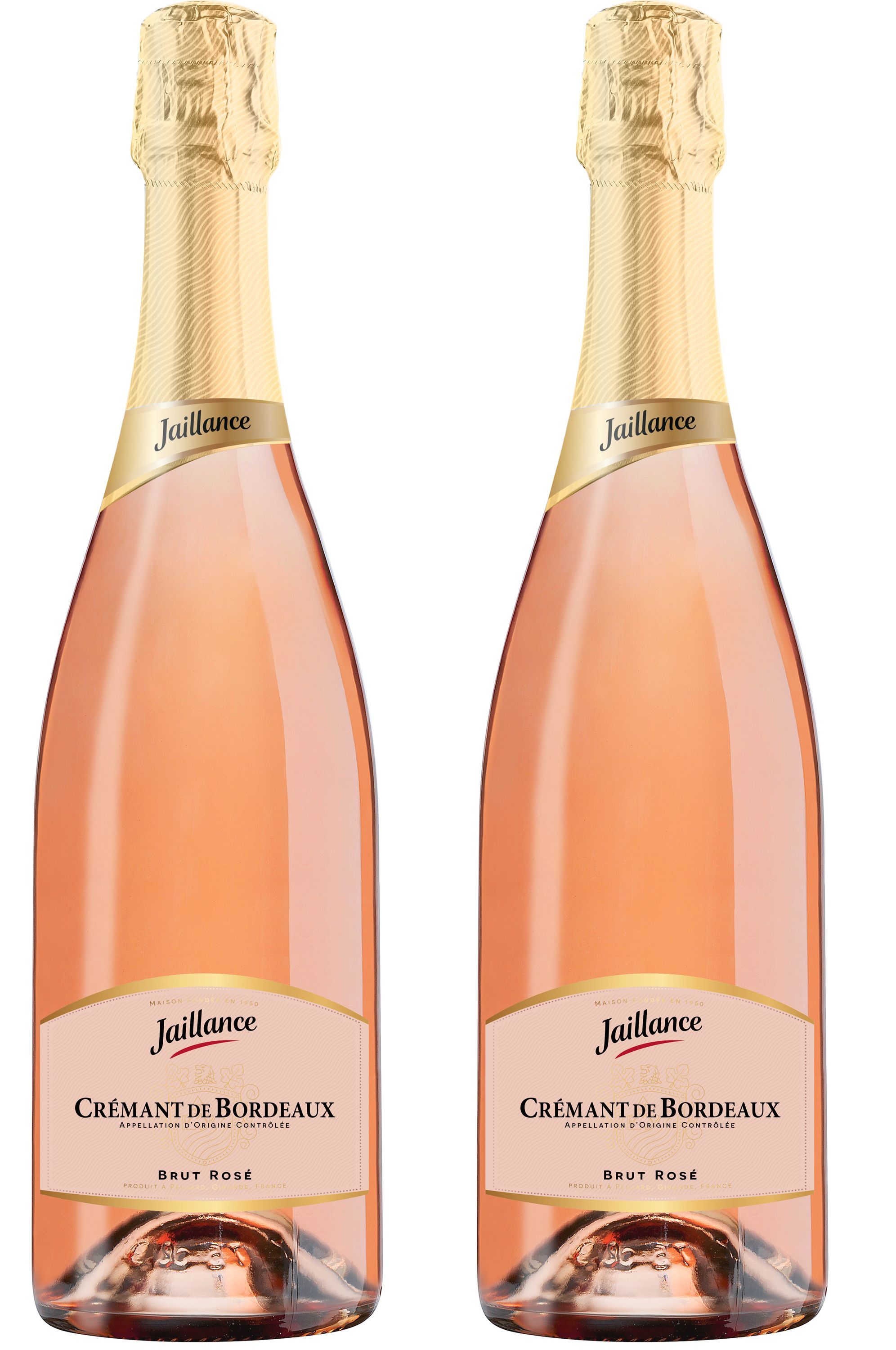 Jaillance Crémant de Bordeaux Rosé - Lot de 2 x 75 cl