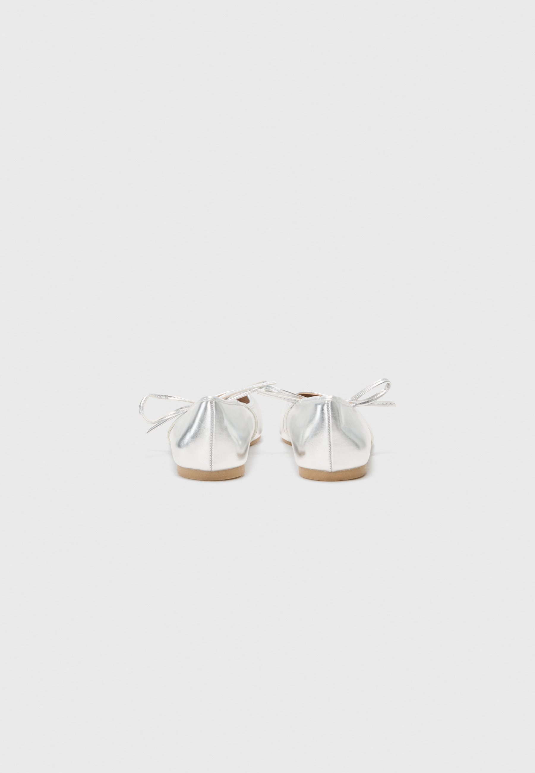 Anna Field ballerina's met enkelbandje - zilver