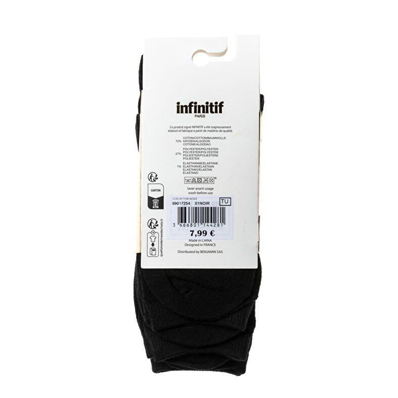 Calcetines y medias negras para mujer