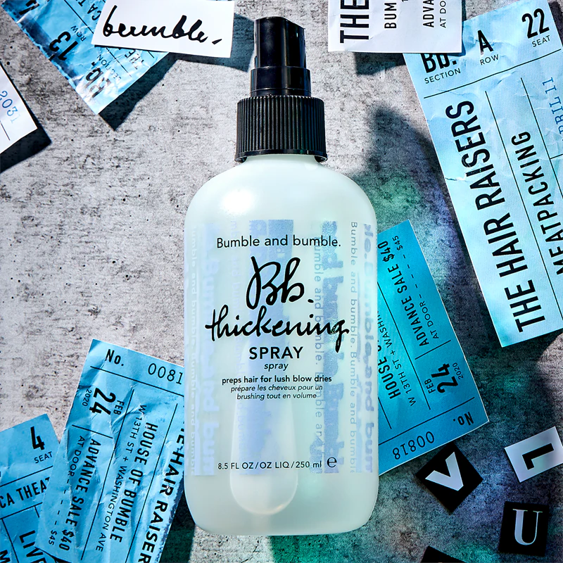 Bumble and bumble Thickening Spray, een volumegevende haarspray.