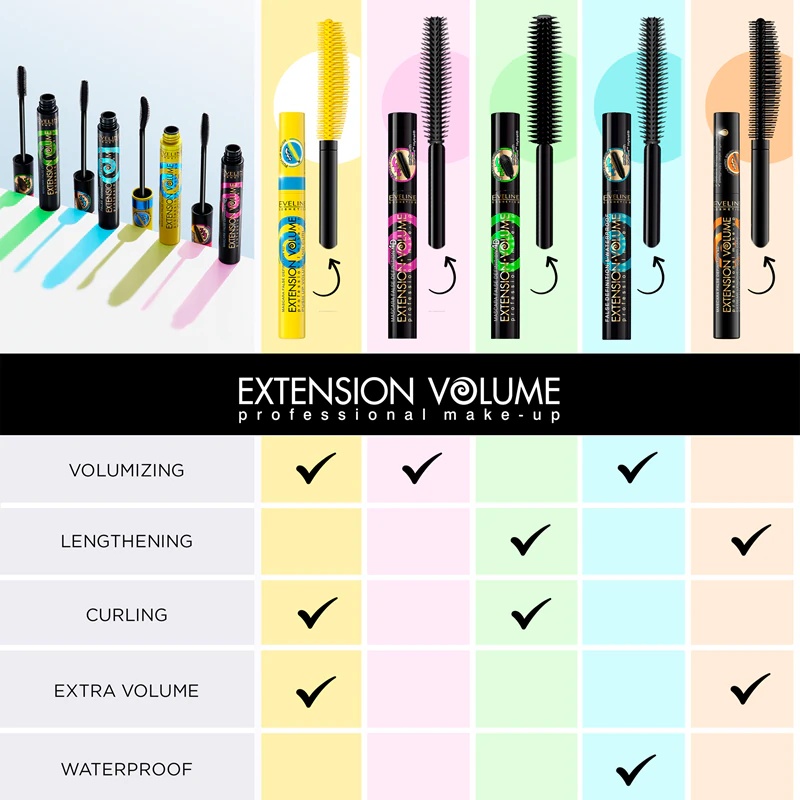 Eveline Cosmetics Extension Volume skropstu tuša ar push-up efektu