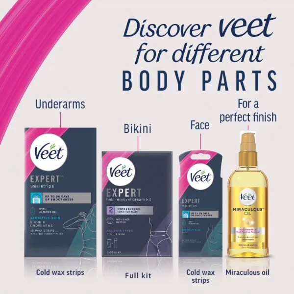 Aceite Milagroso Veet Expert para todo tipo de piel 100 ml