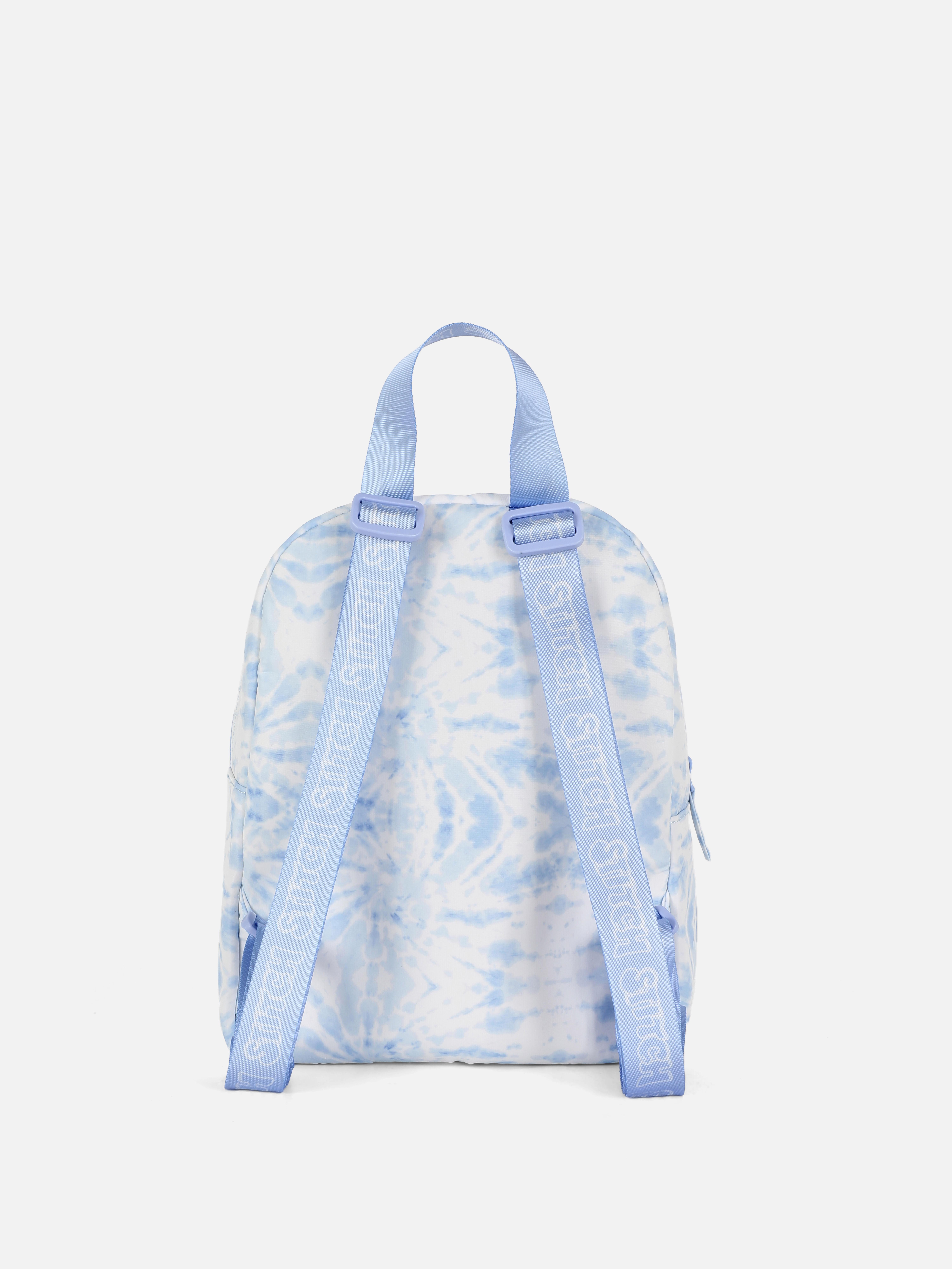 Rucsac tie-dye cu tematică Disney Stitch Alien, cu mâner convenabil, efecte de culoare frumoase și Stitch