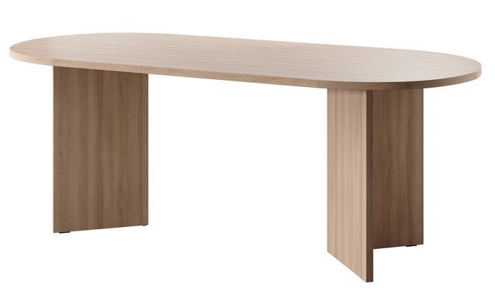 Eettafel - Eikenhout - Ovo - 90 x 75 x 204 cm
