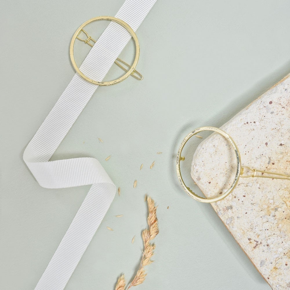 Bachca Barrette métal ronde