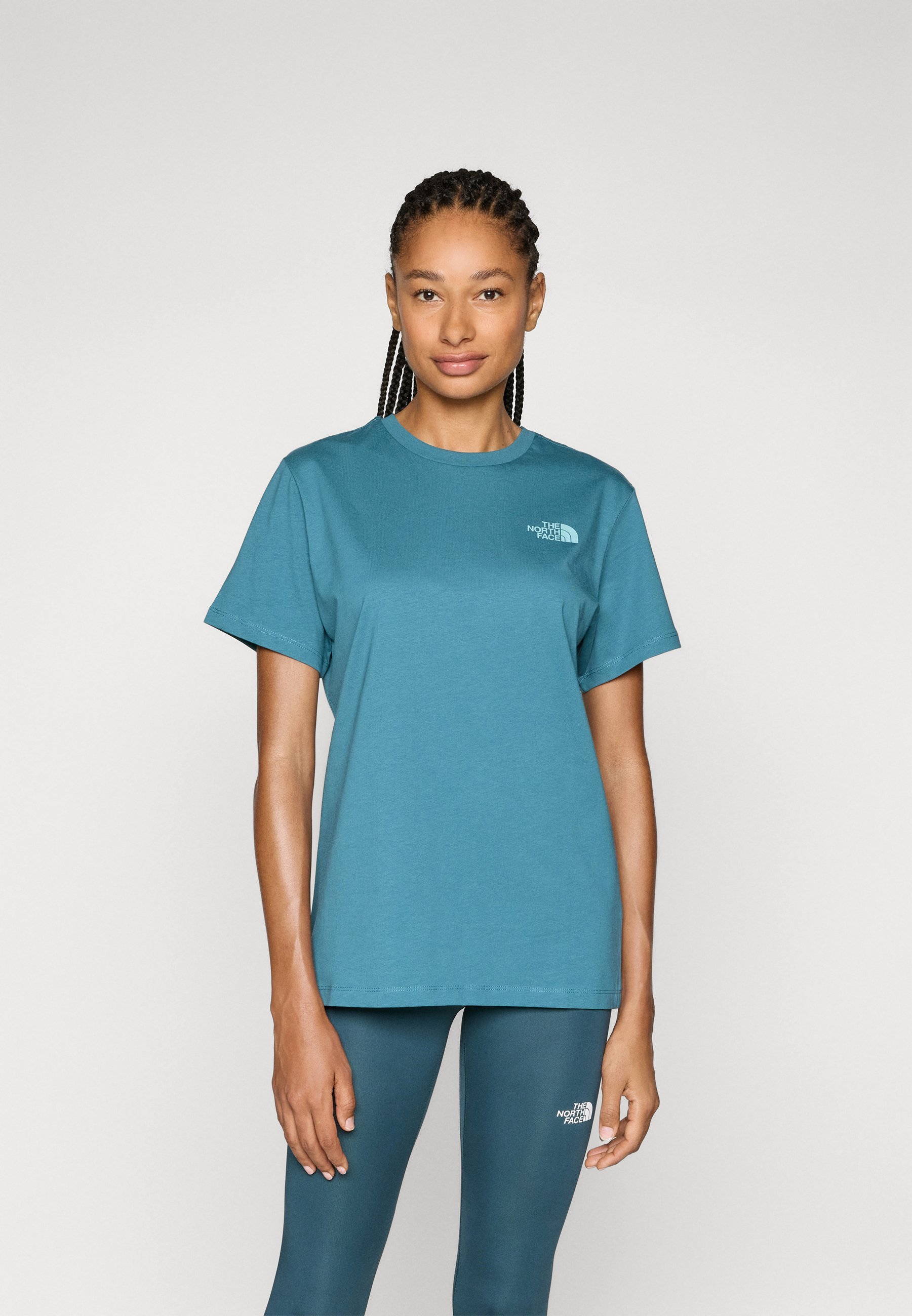 The North Face BOX RELAXED T-shirt - T-shirt met print - ruimte/blauwe zonsverduistering