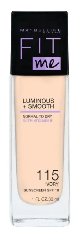 Maybelline Fit Me Luminous & Smooth podkład do twarzy, 115 Ivory