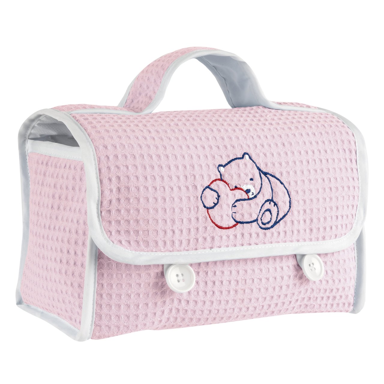 Kosmetiktasche aus Piqué