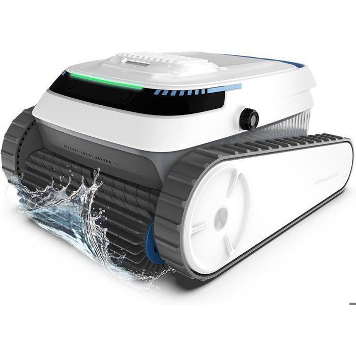 AIRROBO PC10 Draadloze Zwembadrobot, voor Wanden en Waterlijn, 120 Min & 170m² Accuduur, Krachtige Zuigkracht