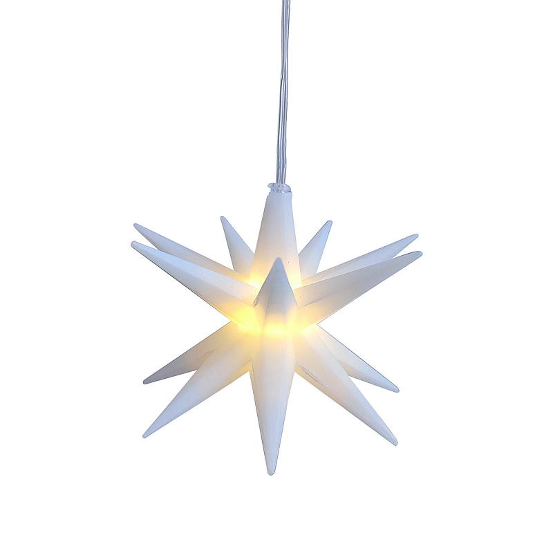 Étoile 3D décorative avec lumière LED