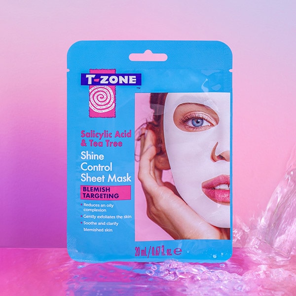 Mascarilla facial de ácido salicílico y árbol de té para controlar el brillo