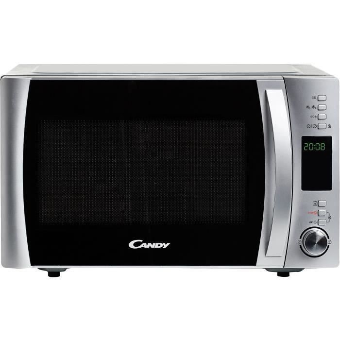 Candy Essenza CMXW30DS 900W 30L Digital Silver Microwave Oven - Defrost Function - 5 Power Levels - 10 Auto Menus
