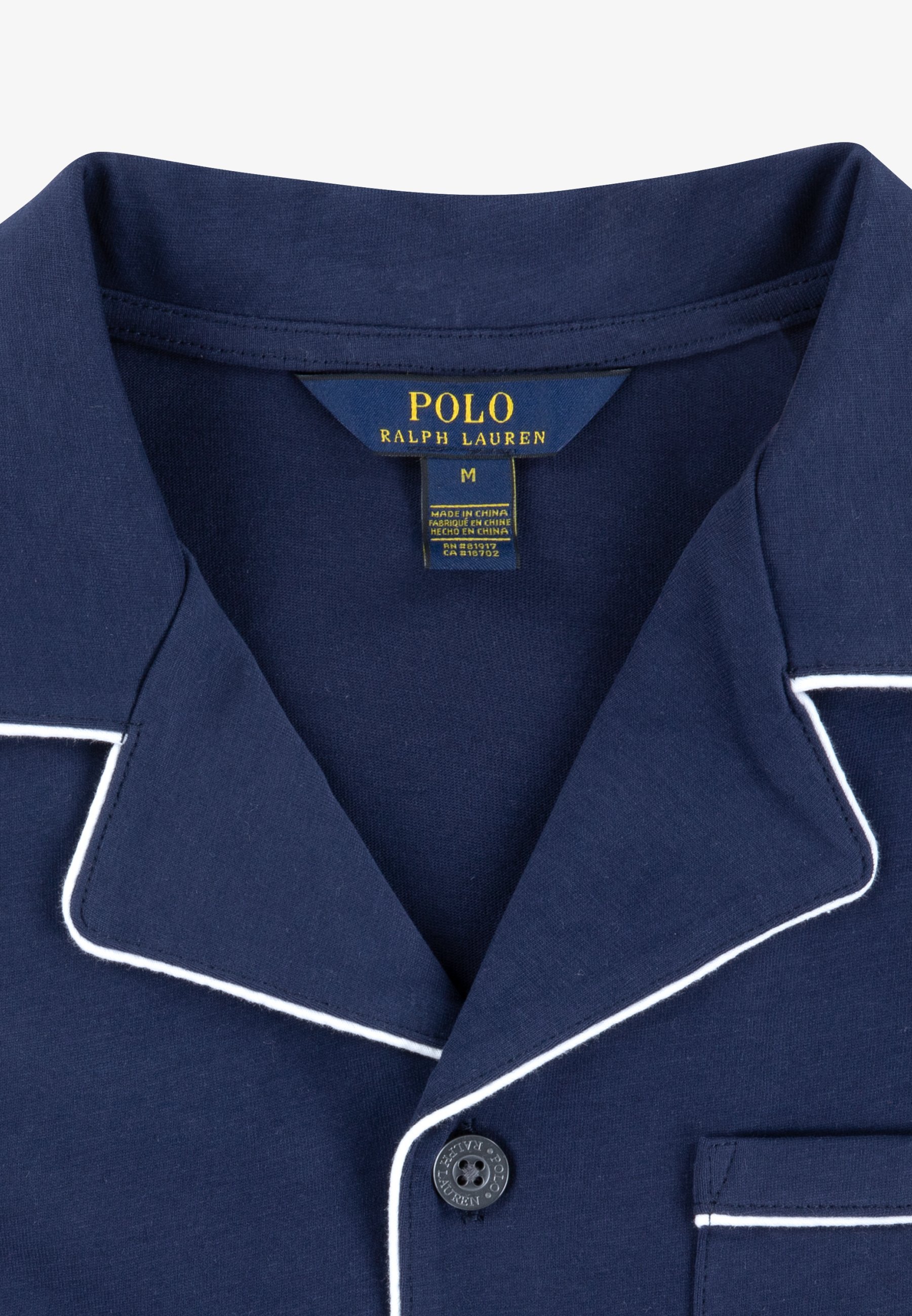 Completo pigiama Polo Ralph Lauren, composto da top e pantaloncini - Newport Navy