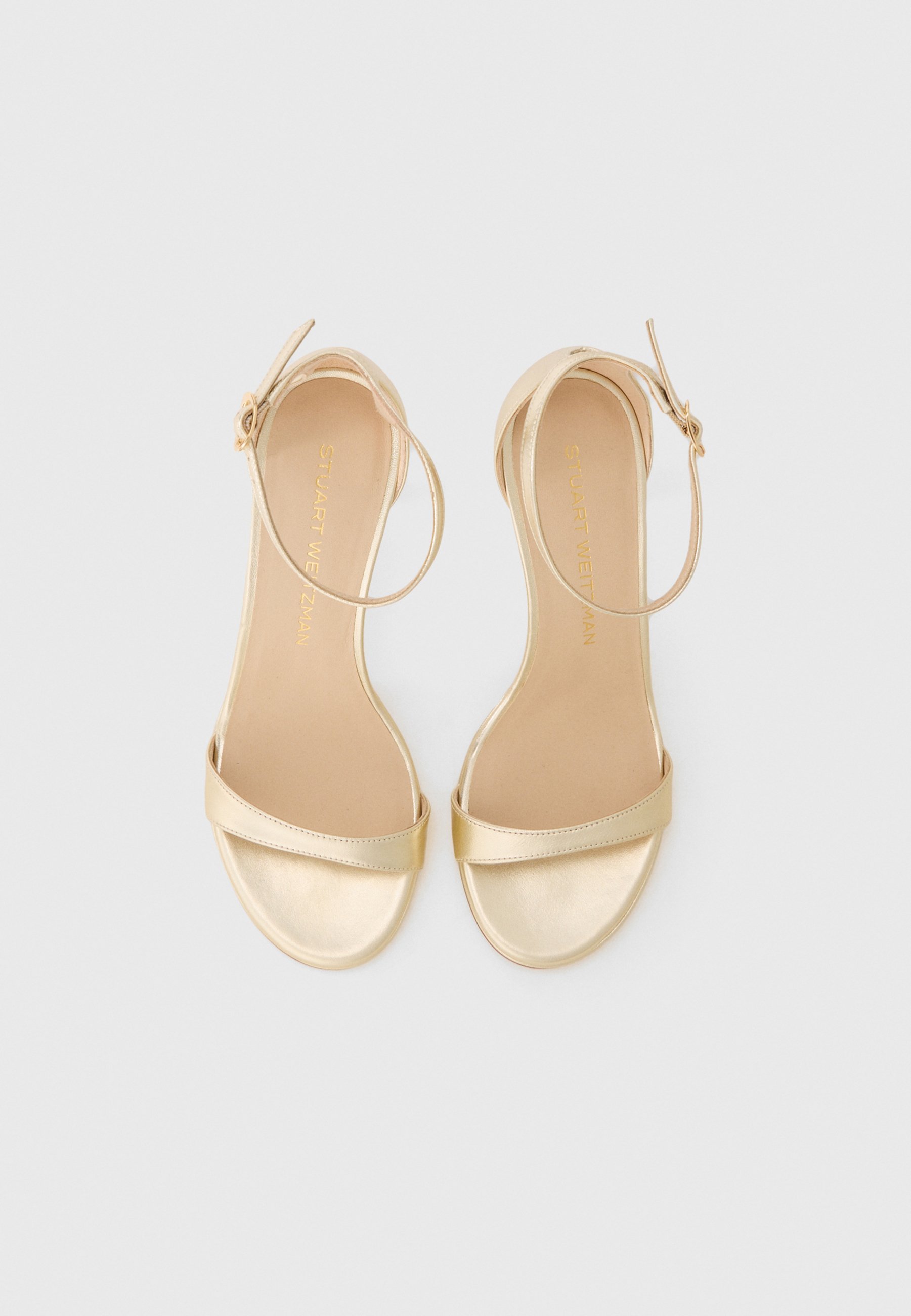 Stuart Weitzman sandalen met hoge hakken - lichtgoudkleurig