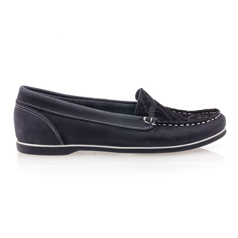 Blaue Damen-Loafer/Bootsschuhe