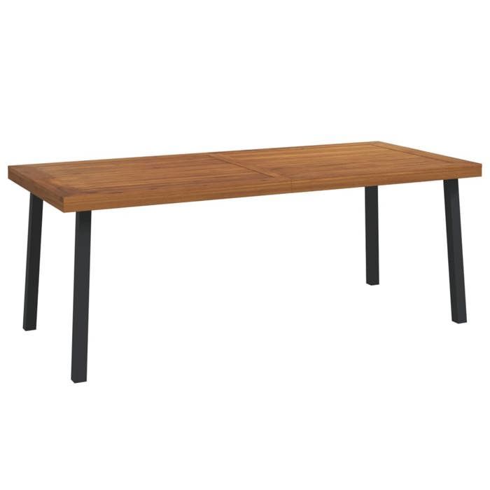 vidaXL Tuintafel 200x100x75 cm Massief acaciahout 319524