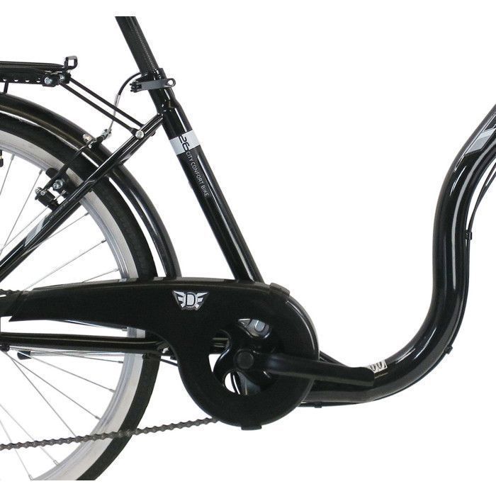 26-Zoll-Citybike – 6 Gänge – Drehgriffschalter – Shimano T21 Schaltwerk – Tiefer Einstieg – Komplette City-Ausstattung