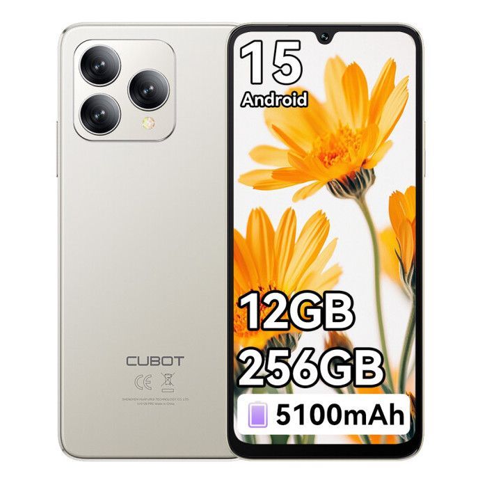 CUBOT A40 Smartphone - 12Go (4+8) RAM /256Go ROM - Écran 6.88