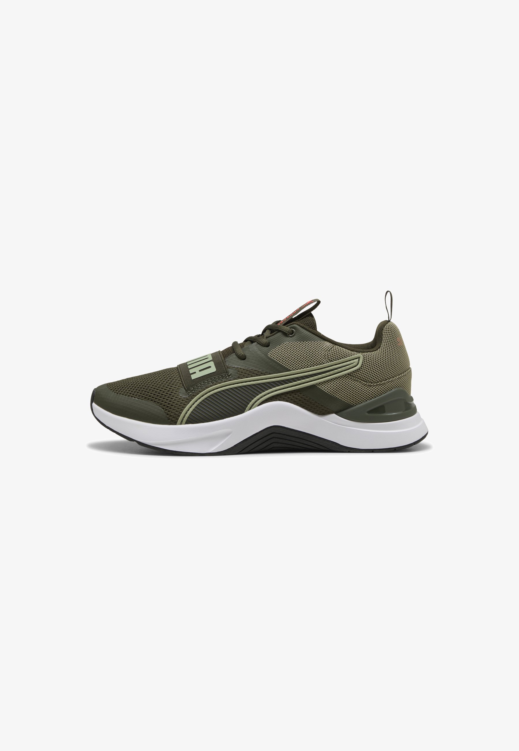 Puma PROSPECT UNISEX - Trainingsschoen - donker olijfgroen lux legerwit