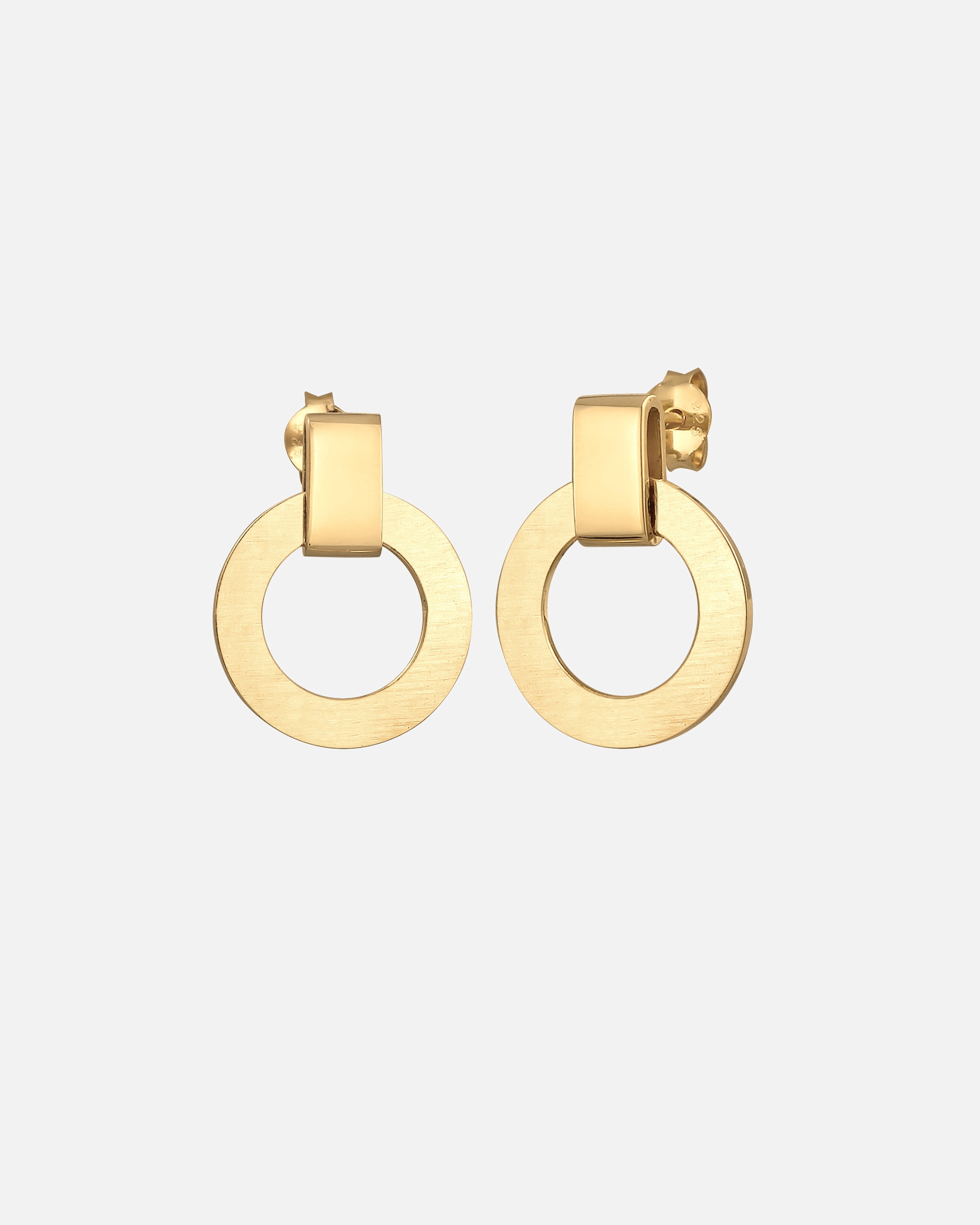 Elli Clous d'oreilles pour femmes Rond moderne en argent sterling 925