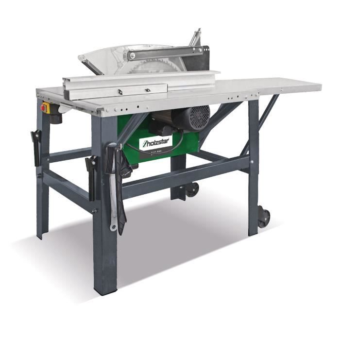 Scie à table bois pour la construction avec lame de scie circulaire dia. 500 mm avec dents en carbure 4,2 kW 400V Holzstar BKS501