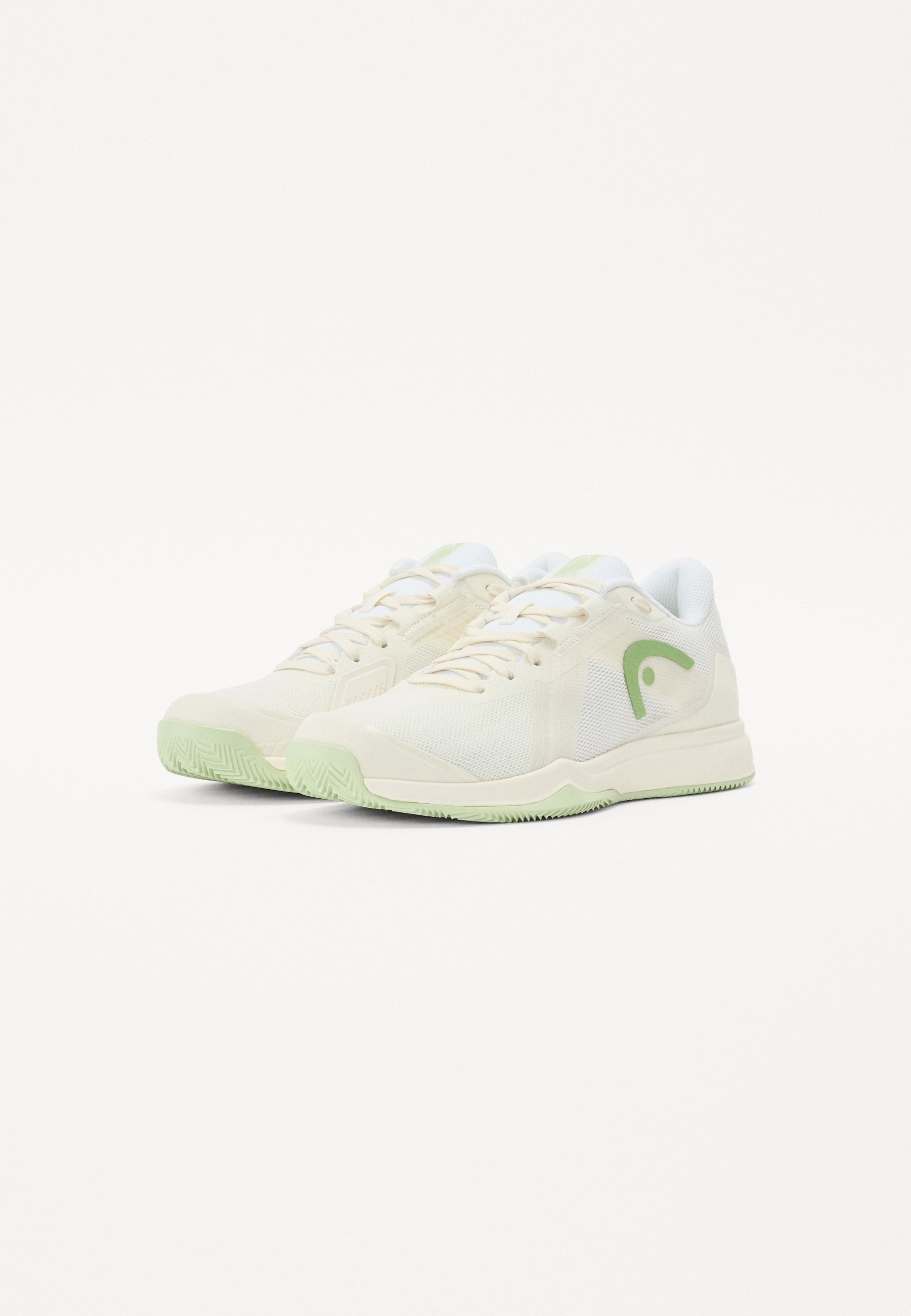 Head SPRINT TEAM 4.0 - Tennisschoenen voor gravelbanen - krijtwit/lichtgroen