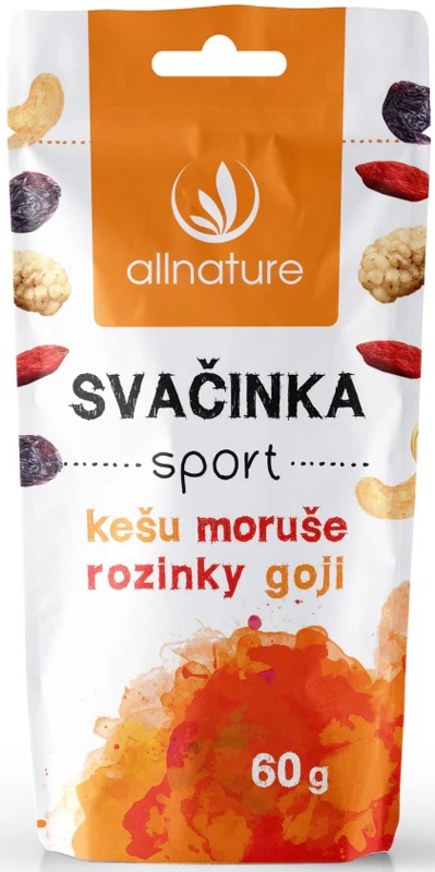 „Allnature Snack Sport“ riešutų ir džiovintų vaisių mišinys