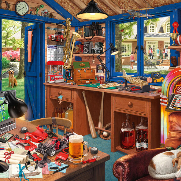 Secret Puzzles 1000 Teile, Vaters Werkstatt