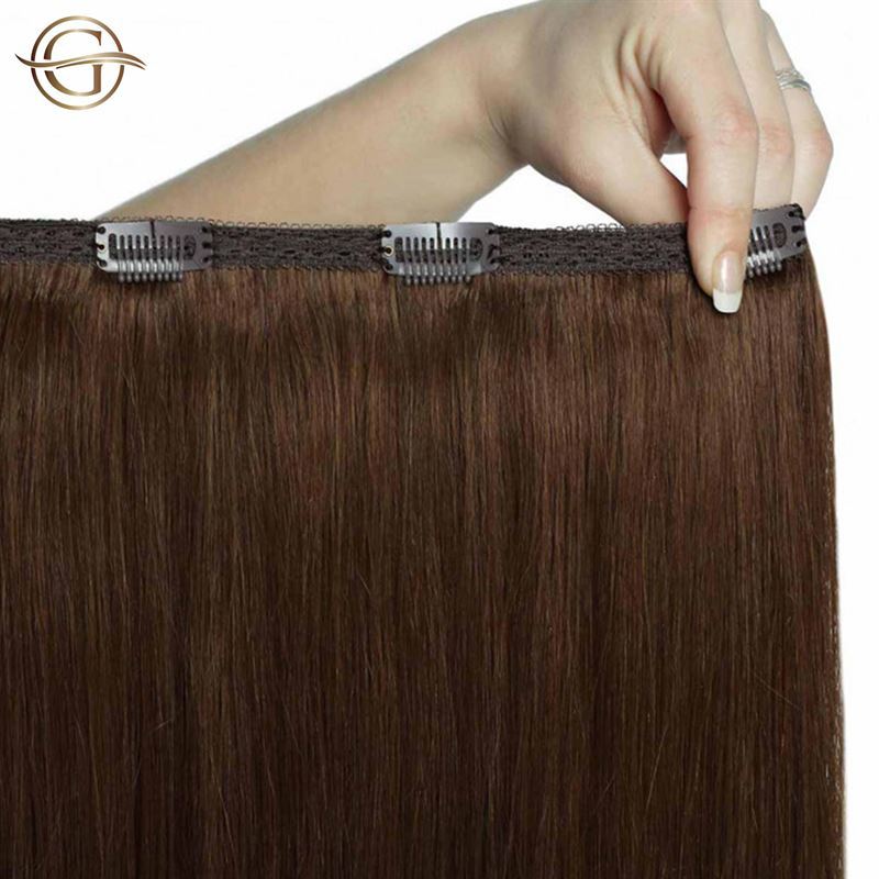 Gold24 Extensions GOLD24 Clip-in Extensions #4 Hnedé - 60 cm - 1 kus