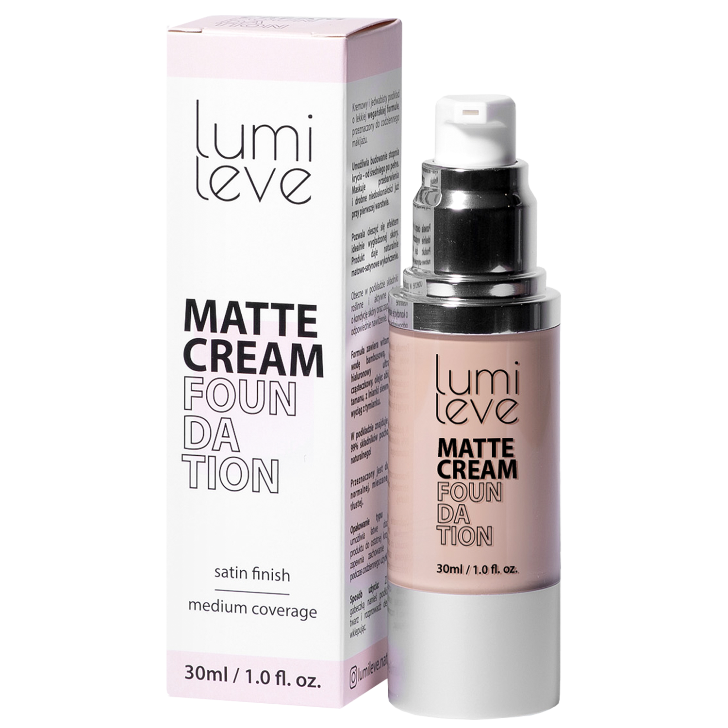 Lumileve mat kremasti puder