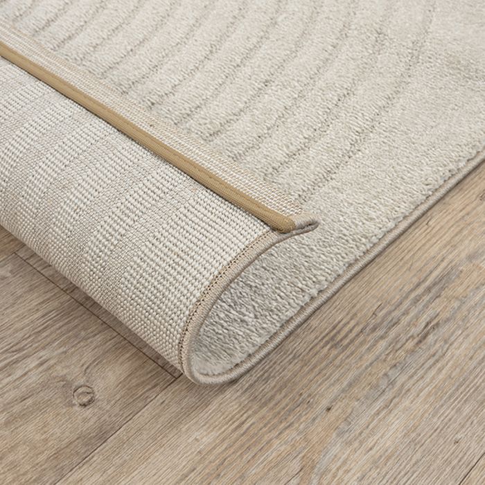 Tapete moderno para sala de estar - THE CARPET - Elisa - Geométrico - Bege - 120 x 160 cm