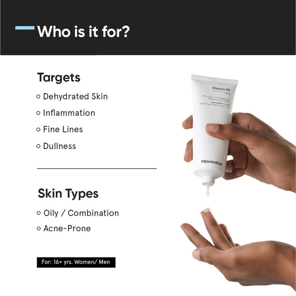 Minimalistische vitamine B5-crème voor een acnegevoelige, vette huid