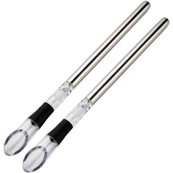 Enfriador de vino - enfriador de botellas de vino - enfriador de vino de acero inoxidable - decantador de vino con varilla