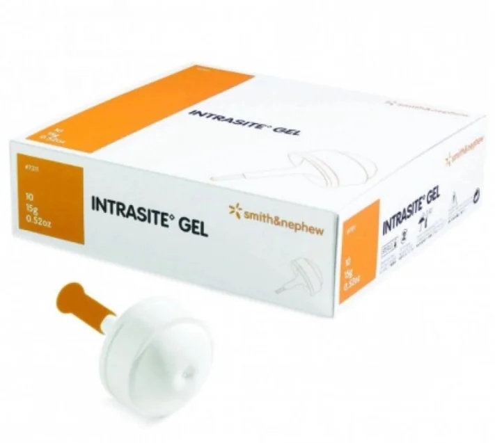 INTRASITE Intrasite Hydrogel-Gel zur autolytischen Reinigung von Hautläsionen, 10 Spender, 8 g